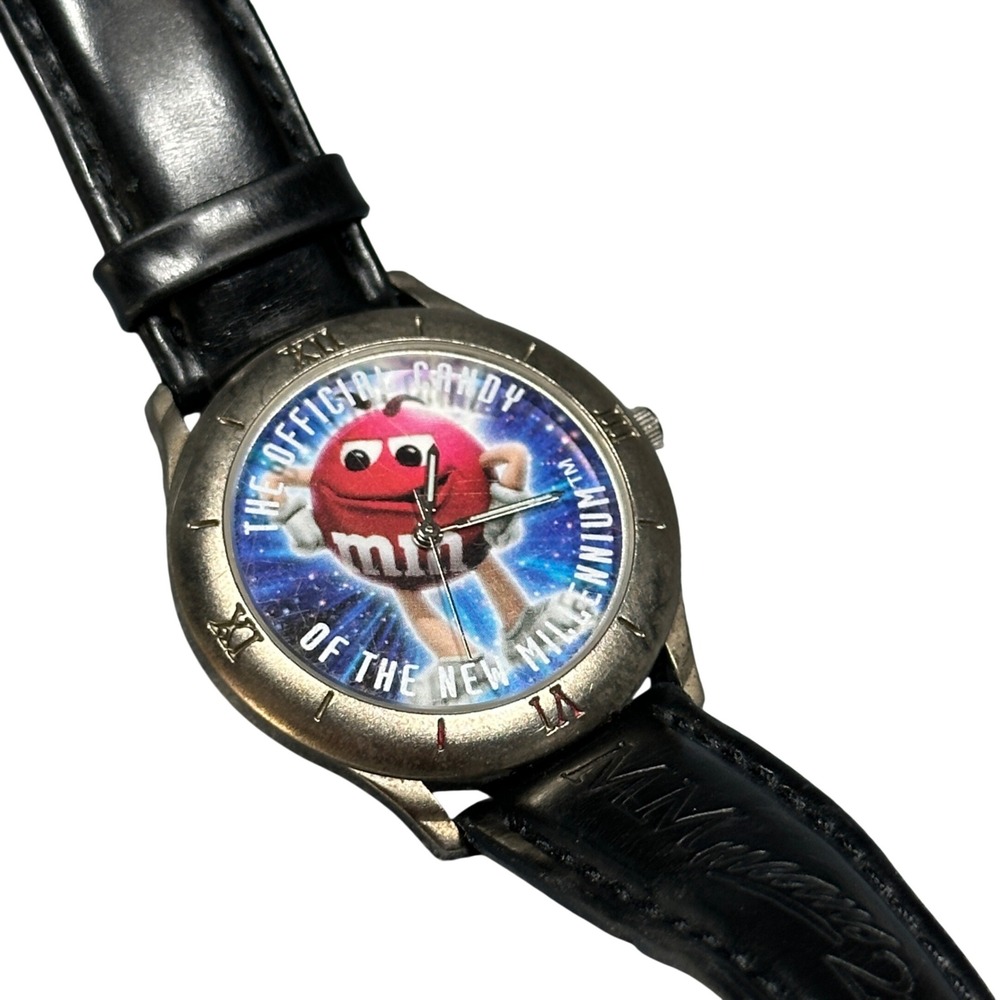 Vintage M&Ms Limited Edition 1998 Millennium Watch Red Character Fresh Battery